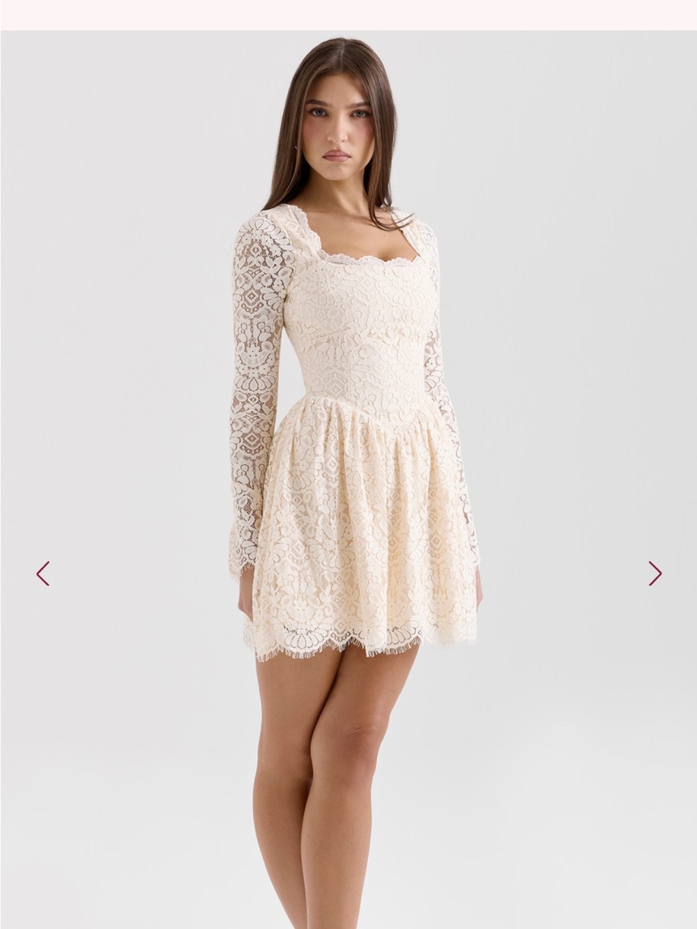 House of CB Fae Lace Long Sleeve Dress - Picture 10 of 16
